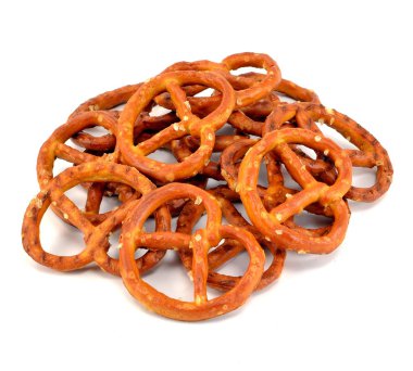 A pile of salted pretzels clipart