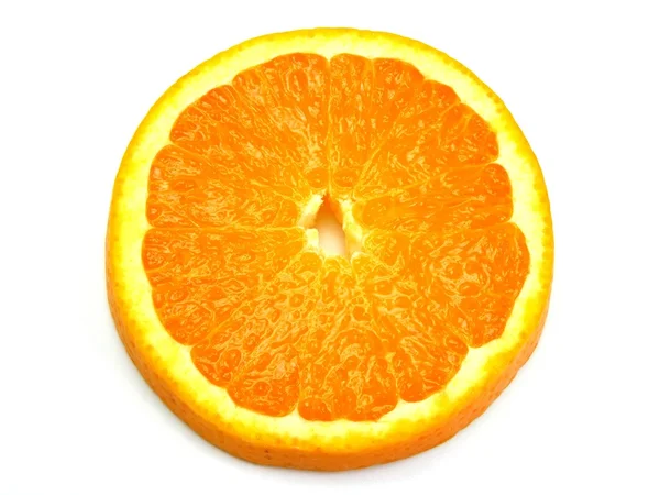 En närbild skiva apelsin — Stockfoto
