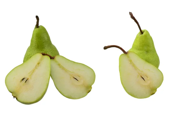 2 images of pears in a group — Stock Photo, Image