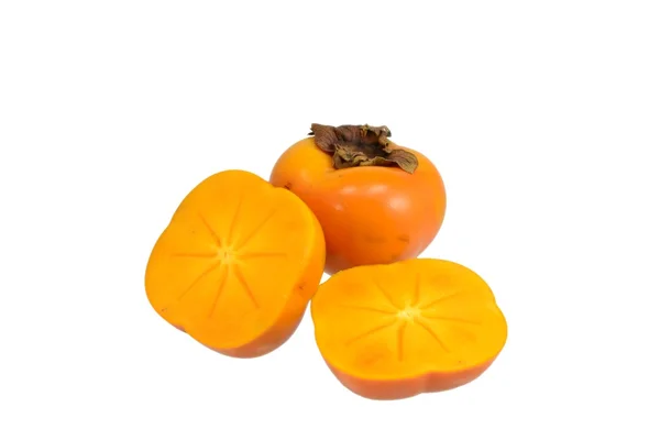 Sharon persimmon vruchten gesneden — Stockfoto