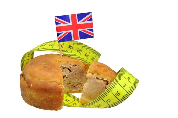 British pork pie diet concept — Stock Photo, Image