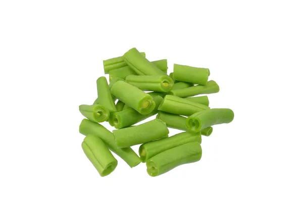 Fresh chopped green beans — Stock Photo, Image