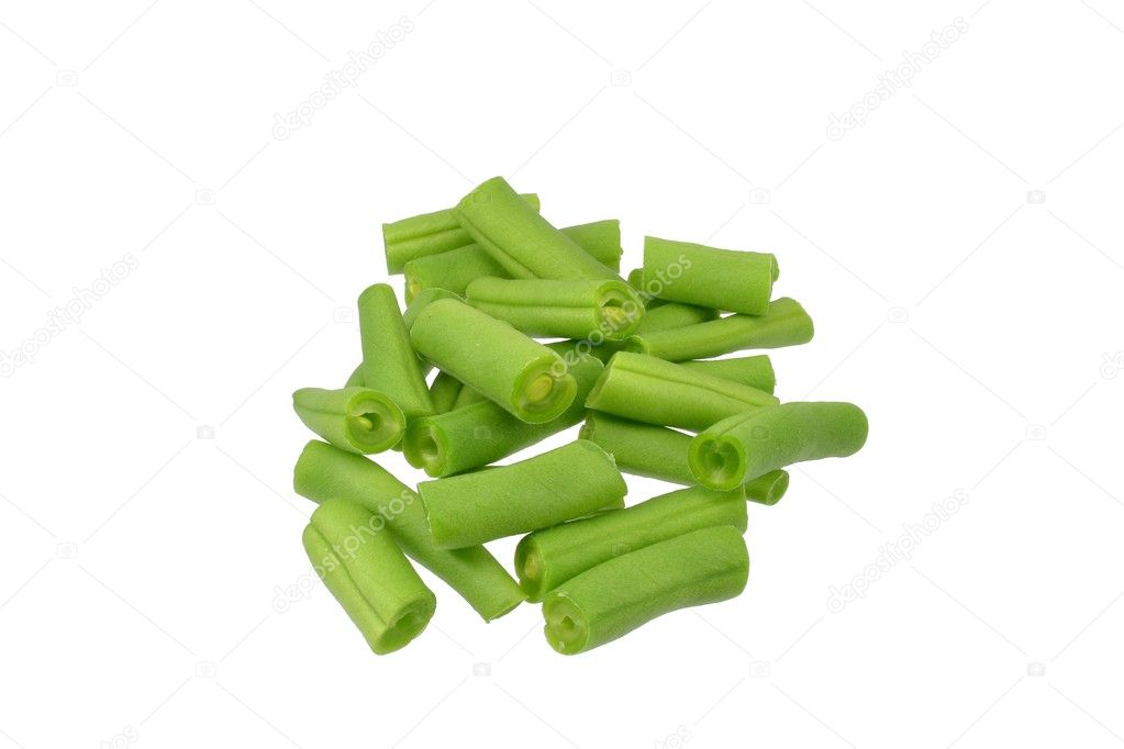 Fresh chopped green beans