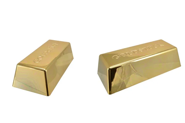 Dos lingotes de oro —  Fotos de Stock