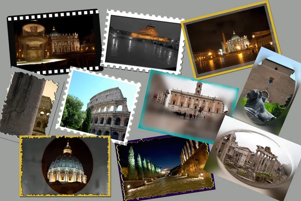 Rome. collage van foto 's — Stockfoto