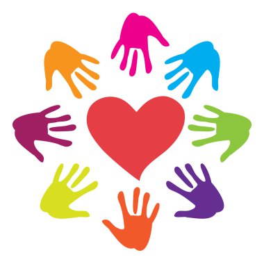 Hand-heart clipart