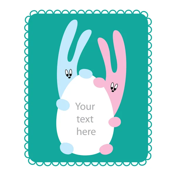Easter-Greetings-template — Stock Vector