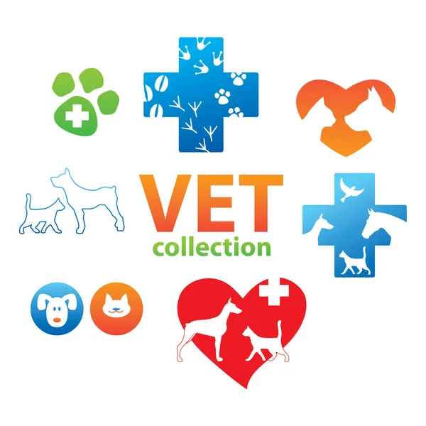 Collection vétérinaire — Image vectorielle
