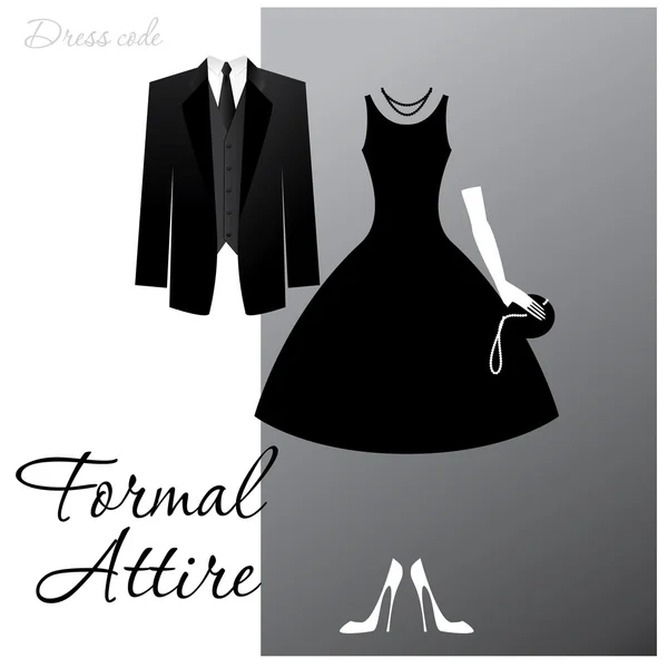 Formal-attire — Stock Vector