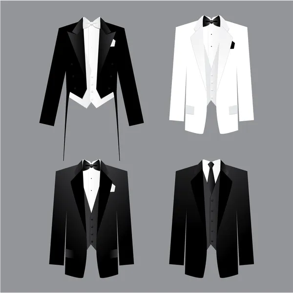 Kleiderordnung für Männer. — Stockvektor