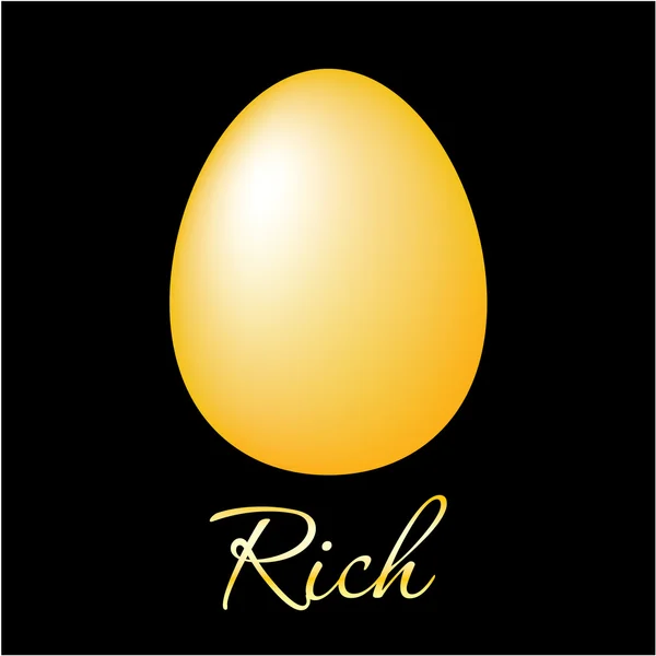 Rich-golden-egg — Stock Vector
