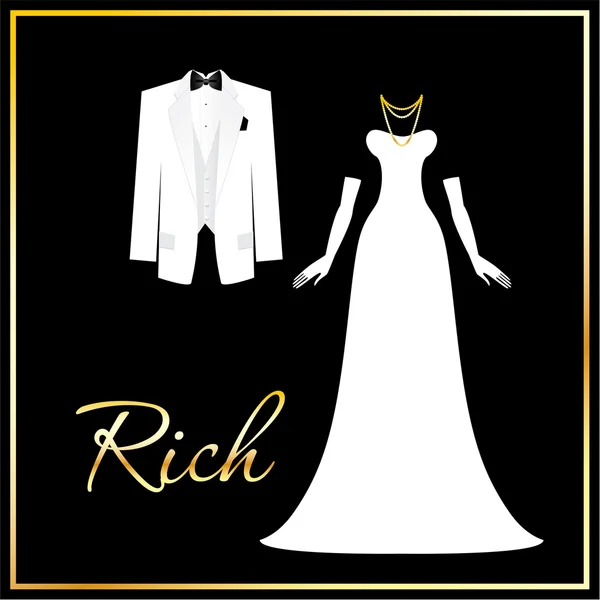 Riche — Image vectorielle