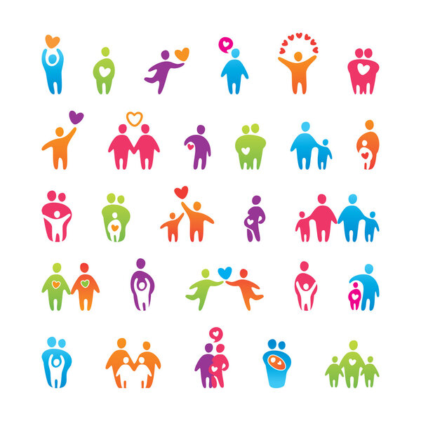 Set-icons--love-family