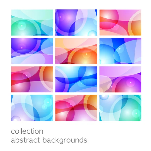 Collection-abstract-backgrounds — Stock Vector