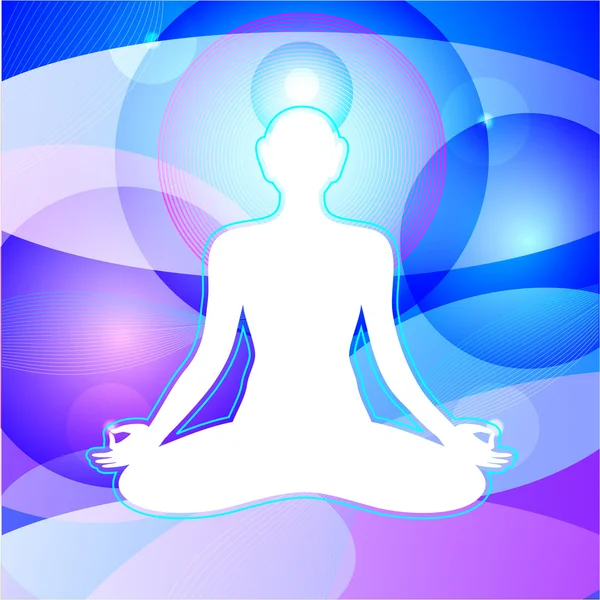Медитация — стоковый вектор