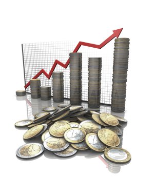 Money statistics graph clipart