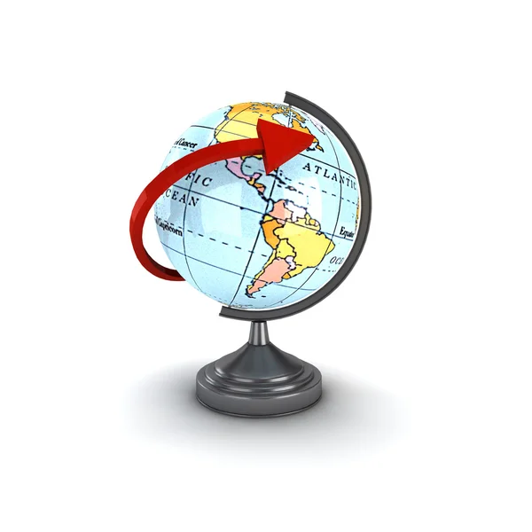 Isolated globe background — Stock Photo, Image