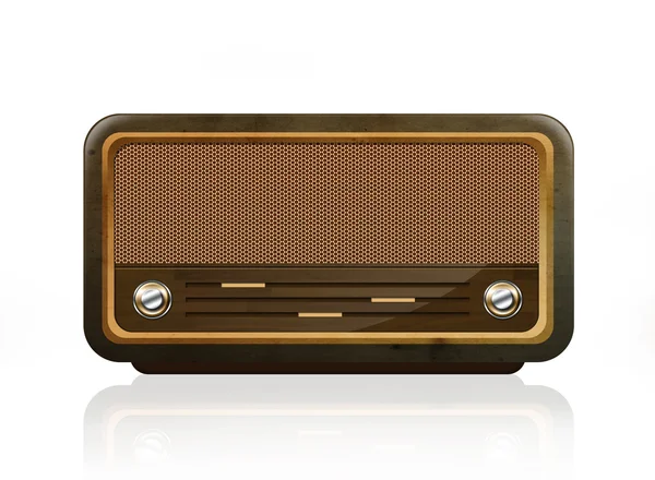 Vintage radio isolated — Stock Photo, Image