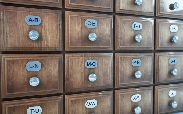 Oude vintage lade kabinet — Stockfoto