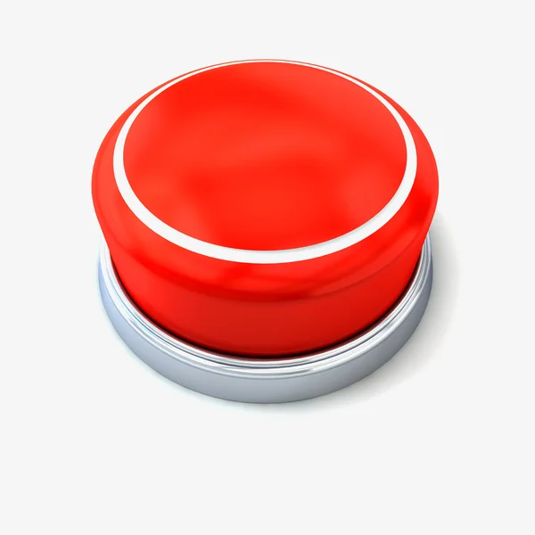 Red button icon — Stock Photo, Image