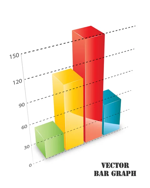 stock vector Bar graph