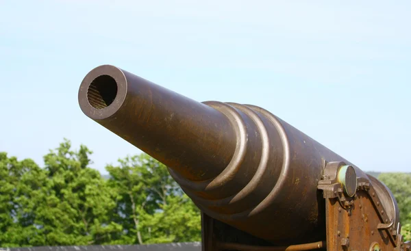 Old Russian Cannon in Suomenlinna Sveaborg Helsinki Finland — Stock Photo, Image