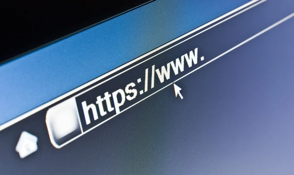 WWW Internet Browser Conceito HTTPS — Fotografia de Stock