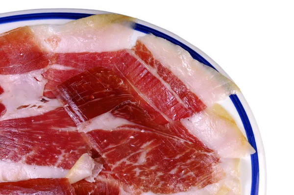 Maträtt av iberisk skinka — Stockfoto