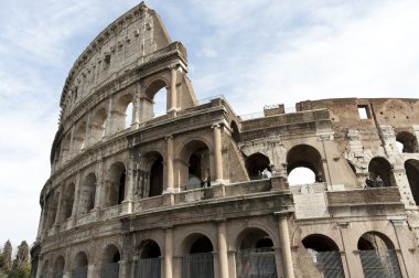 Colosseum kapatmak görünüm, Roma, İtalya