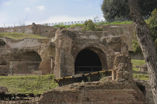 Palatino hill remains, Рим — стоковое фото