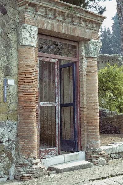 Herculaneum excavation - House of Big Portal — Stock Photo, Image