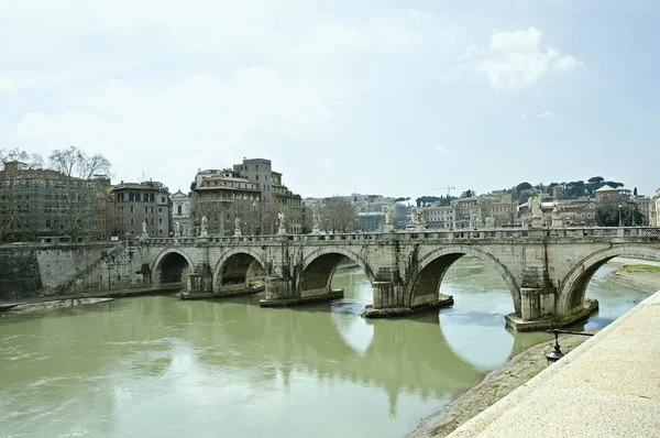 San Angelo Bridge in Rome — Stock Photo, Image