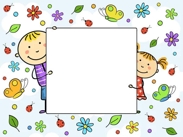 Children's frame. Vector illustration. — Stock Vector