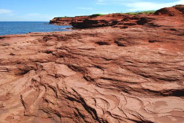 Cavendish red rocks, Prince Edward Island clipart