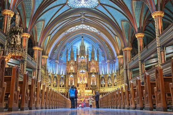 Basilica di Montreal Notre-Dame — Foto Stock