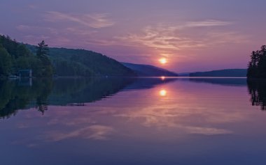 Meech Lake Sunset clipart