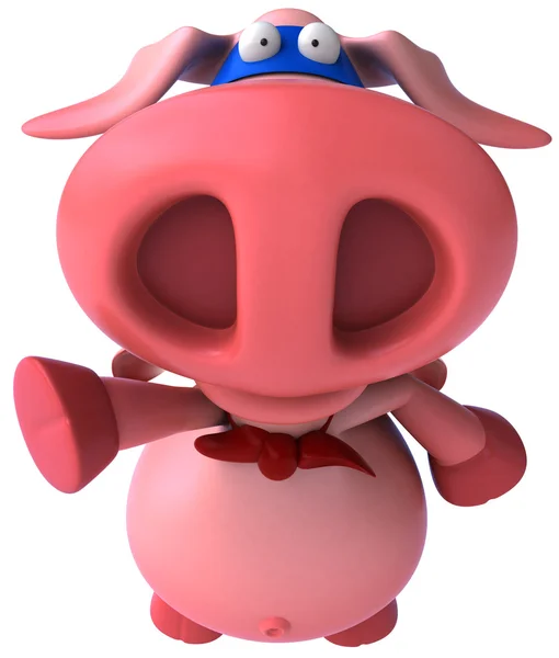 Супер свиня — стокове фото
