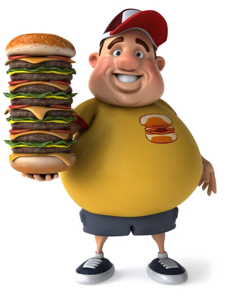 Niño con sobrepeso — Foto de Stock