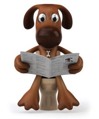 eğlenceli bir köpek