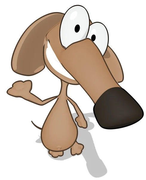 Spaß Cartoon Hund — Stockfoto