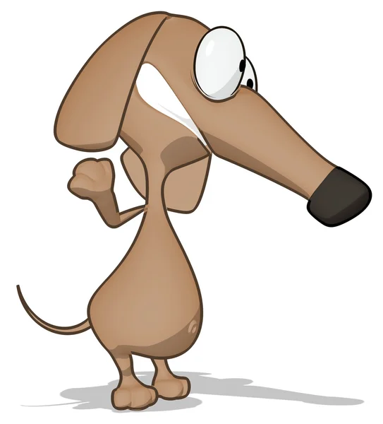 Весело мультфільм собака — стокове фото