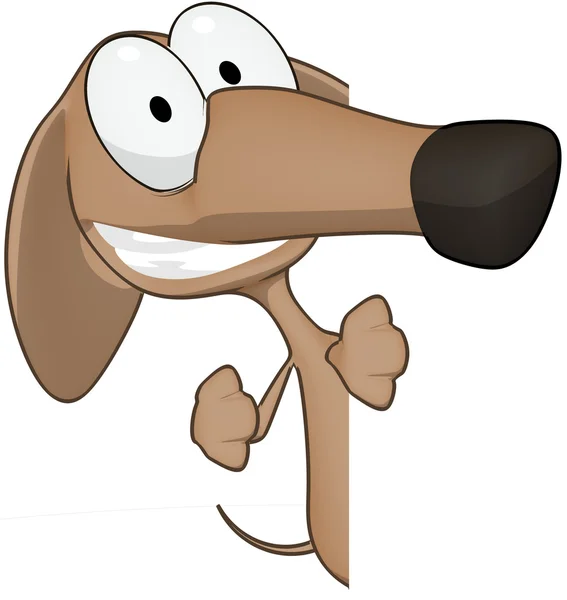 Zábava karikatura psa — Stock fotografie