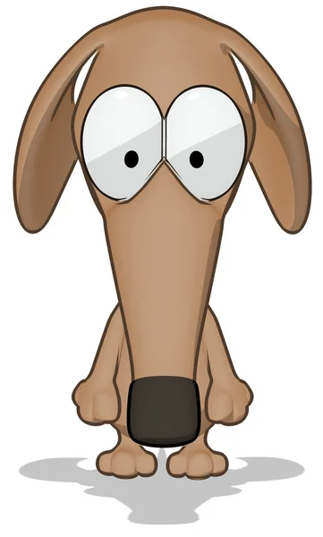 Eğlenceli bir karikatür köpek — Stok fotoğraf
