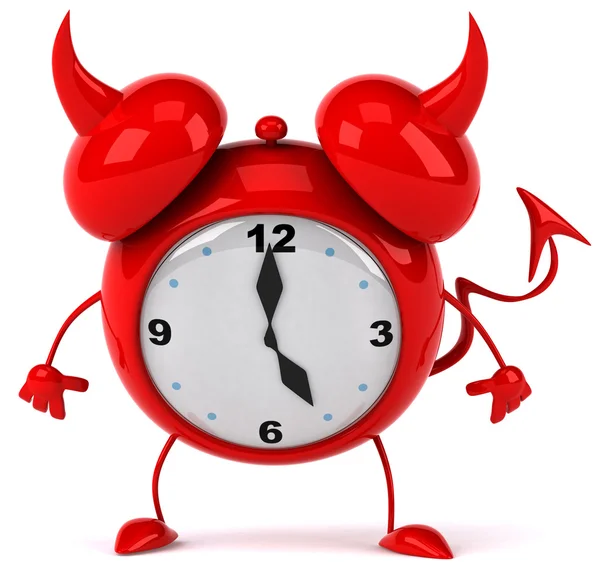 Evil Alarm clock — Stock Photo, Image