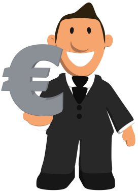 işadamı ile bir euro