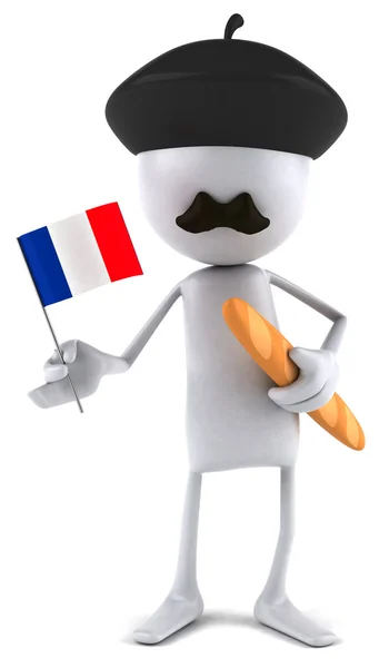 Französischer Charakter — Stockfoto