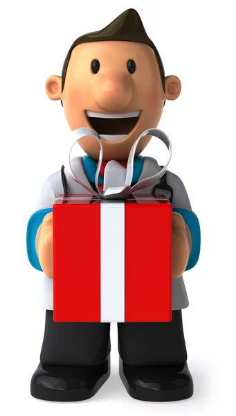 Läkare med en gåvor — Stockfoto