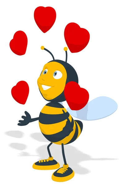 Amusant abeille en amour — Photo