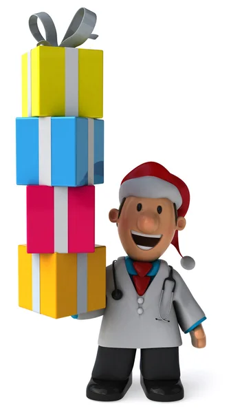 Doctor con regalos — Foto de Stock