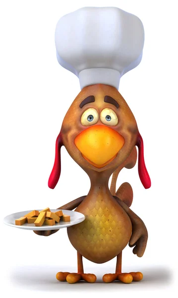 Fun chicken chef — Stock Photo, Image